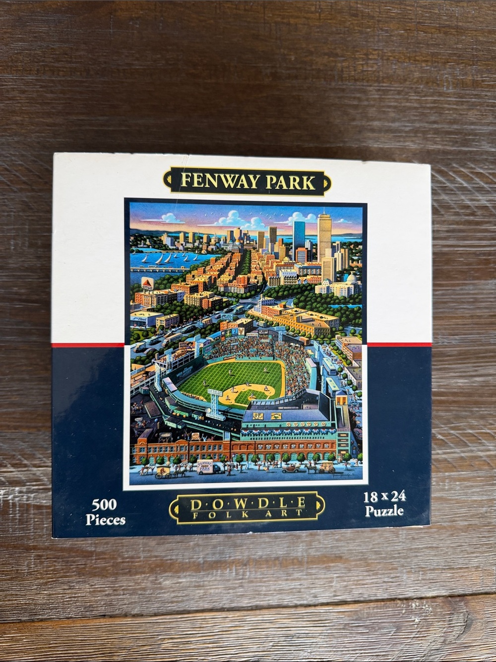 NEW Fenway Park Dowdle Folk Art 500-Piece Jigsaw Puzzle 18 x 24 Sealed